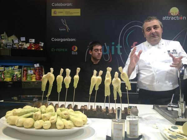 madridfusion's tweet image. Innovando con Cebollas Fuente de Ebro #FruitFusión #FA12