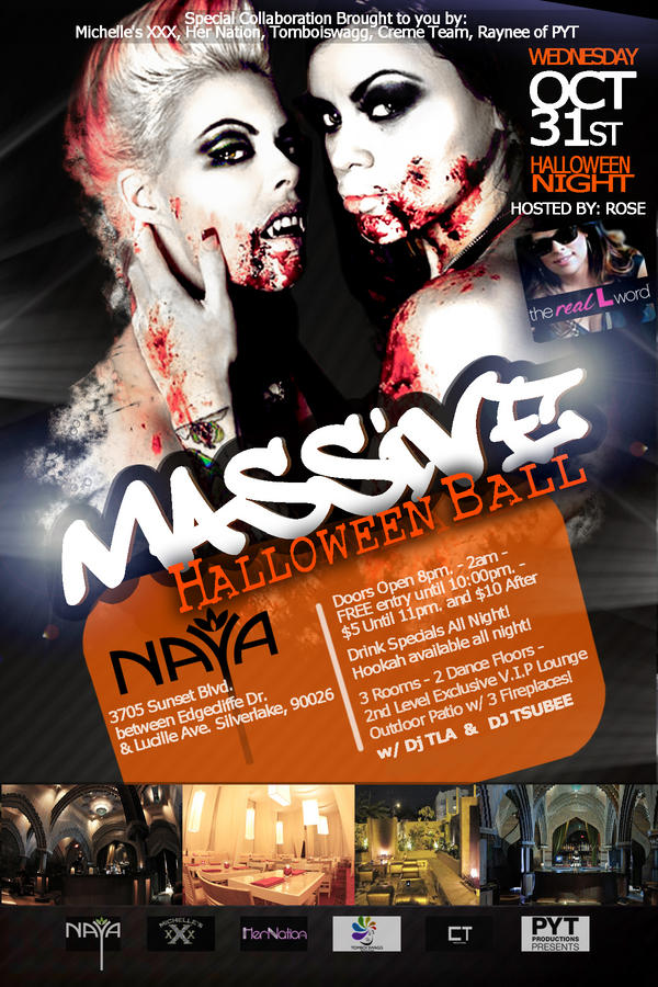 MICHELLESXXXLA's tweet image. MASSIVE HALLOWEEN BALL! Wed. Oct.31 #5Promoters# CelebrityHost #2DJs #2DanceFloors #3Rooms #NAYA 3705 Sunset Blvd 90026