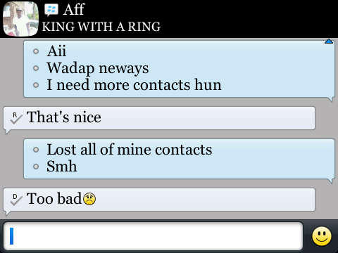 winnieharlow's tweet photo. I hate bbm for THIS reason. Other than that? #bbmlife http://t.co/2KC6C1qb