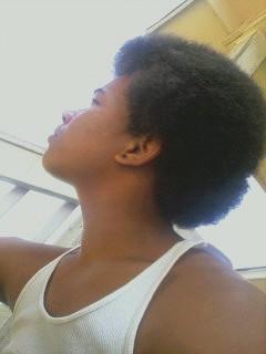 When i jus started growinn my hair ! .... Ids been a long time since dis dayy ! ....