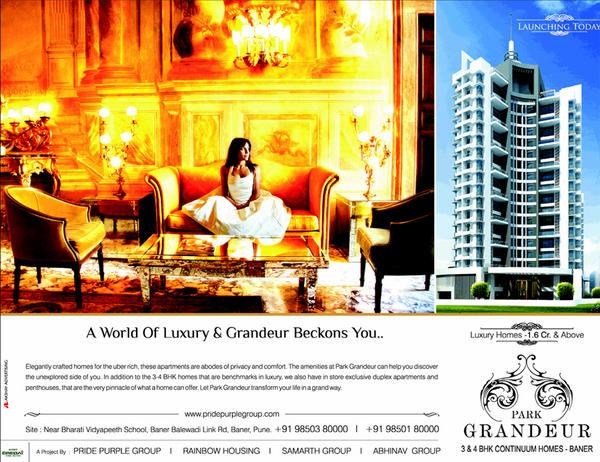 Launching Advertisement in Times for Park Grandeur