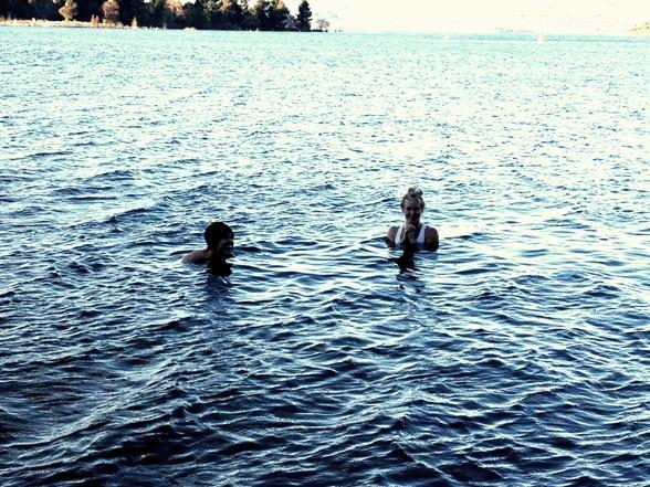 Aerialskier's tweet image. #icebath in the VERY cold lake... #notsofun