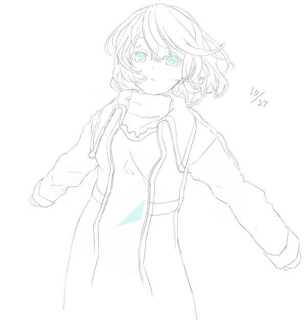 今日の落書き。最近は一日一枚という今まででは考えられないペースで何か描いてます('・ω・`) 