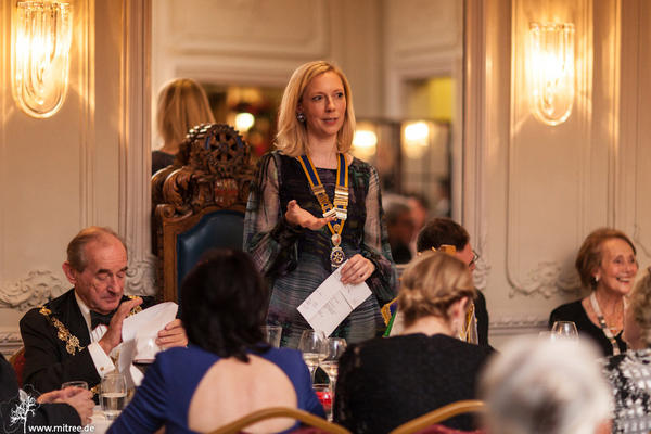 RCKCLondon's tweet photo. An impression of our Civic Diner this week with President Christine Jasper http://t.co/8caURXN2