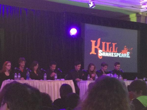 HomeschoolingNS's tweet image. Kill Shakespeare dramatic reading @ #halcon2012