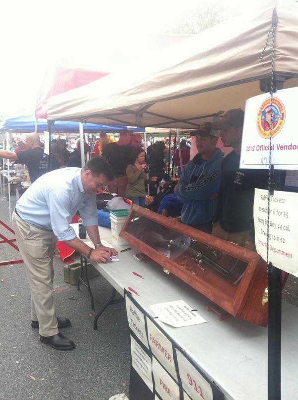 At the Lexington BBQ Festival I entered the Farmer Volunteer Fire Dept raffle 2 win a Henry Rifle. I'm feeling lucky!