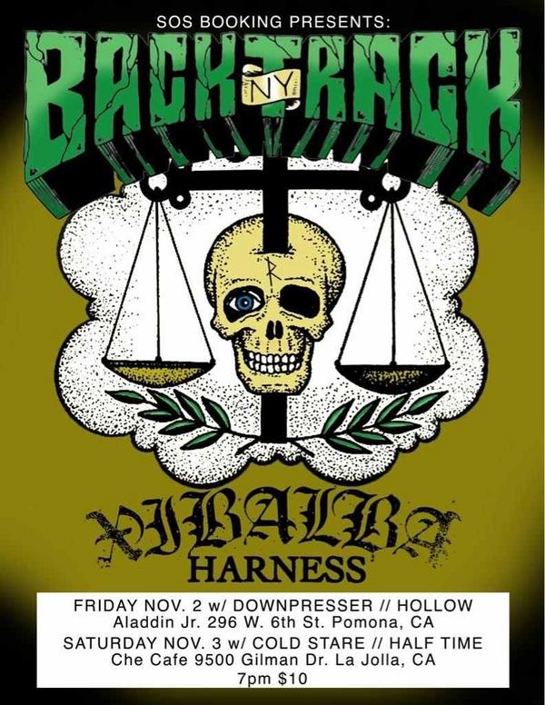 We're playing with <a href="/XibalbaCA/">XIBALBA</a> <a href="/HarnessHC/">HarnessHC</a> @downpresserhc and <a href="/BacktrackNYHC/">Backtrack</a> at Aladdin Jr. Friday Nov. 2nd! STOKED!!