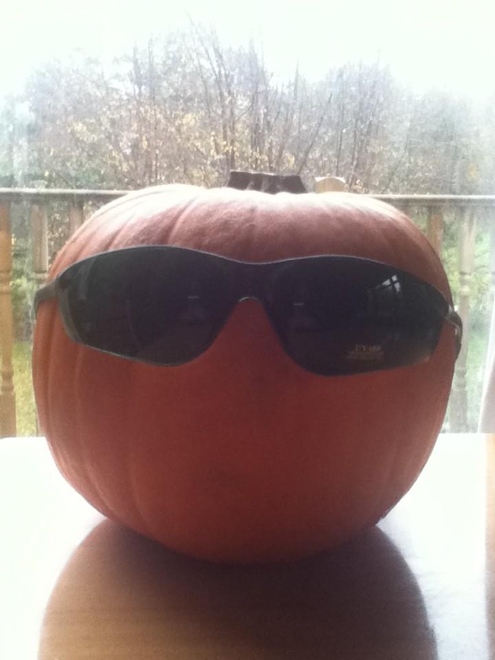 pumpkin in glasses