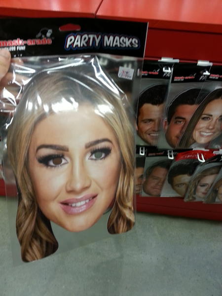 bazboy14's tweet photo. I'm loving these @LaurenGoodger face masks!! I'm defo getting one #loveherlife #fan #partytime http://t.co/B3ebw1DK