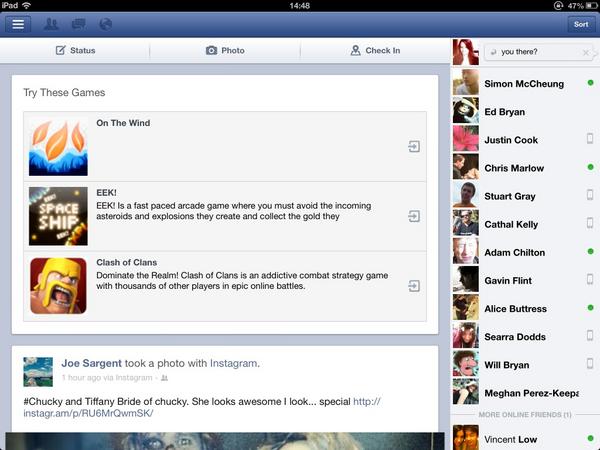 Interesting, Facebook promoting my own games, including an unreleased one!