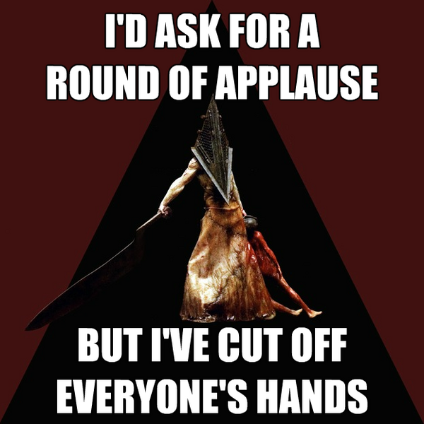 silenthillmovie's tweet photo. Have you seen #WelcomeToSilentHill yet?  Get there before Red Pyramid gets YOU! http://t.co/aqxrzdZz http://t.co/SmsG94jC