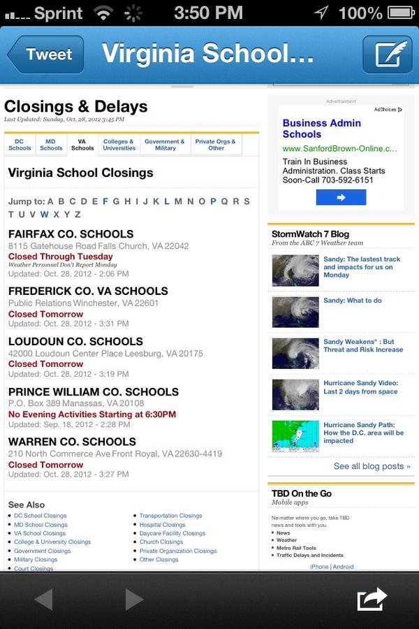 LVHSxATHLETICS's tweet photo. Loudoun County schools closed tomorrow! Be safe everyone! http://t.co/Qv6Mxtcm