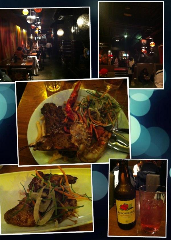 Lobster n steak dinner makes a perfect Sunday night! ;) #Tiger tiger