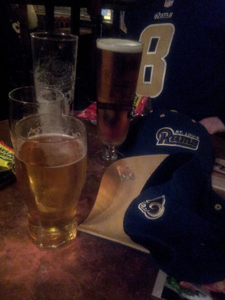 ukrampages's tweet photo. Rams fans in the UK recover from theire teams appearance at wembley #GORAMS #nfllondon http://t.co/MrSgbq04