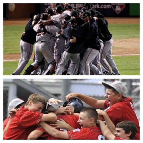 rhetthebig's tweet image. It's something special when you see a group of grown men celebrate like a bunch of little kids #octobermagic