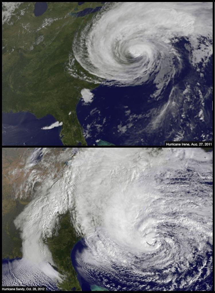 Comparison: Sandy vs. Irene