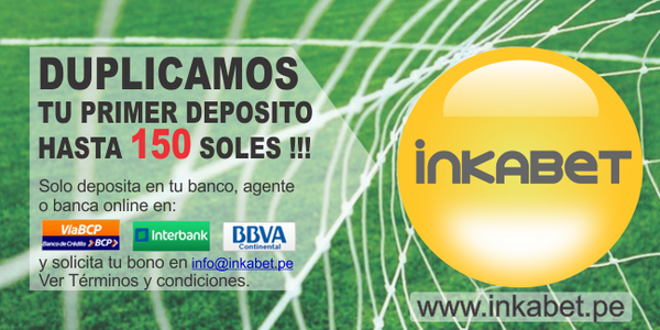 RESGITRATE en INKABET y TE DUPLICAN TU PRIMER DEPOSITO