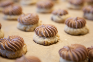 Our famous chocolate cup cookie, baked fresh every morning!