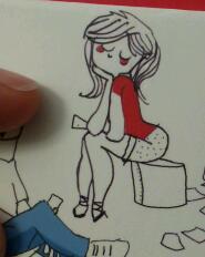 Ligne69_RATP's tweet photo. Je sais pas vous, mais moi, je vois une portugaise qui pisse dans un seau... http://t.co/1A3egIZU
