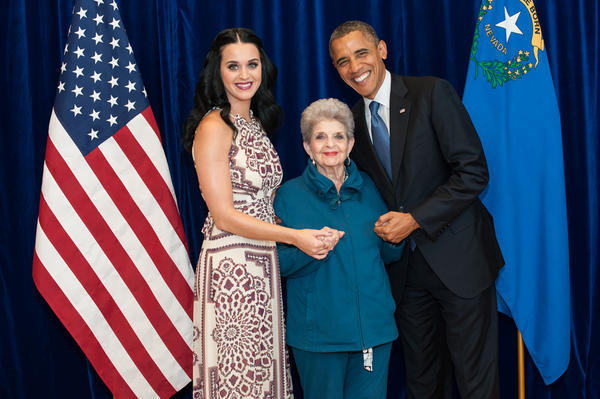 May I exclusively present what might be the cutest photo ever taken: Me, Gma & POTUS! Happy voting tomorrow!