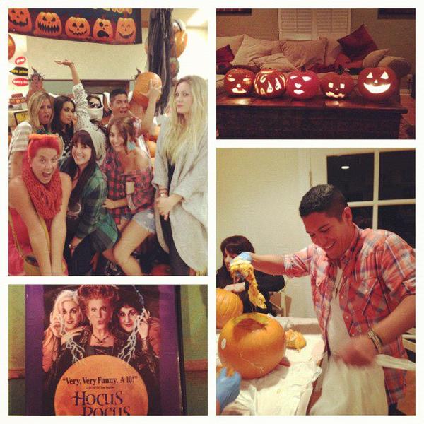 Selena se tomó un descanso para disfrutar de una fiesta de Halloween con sus amigos!