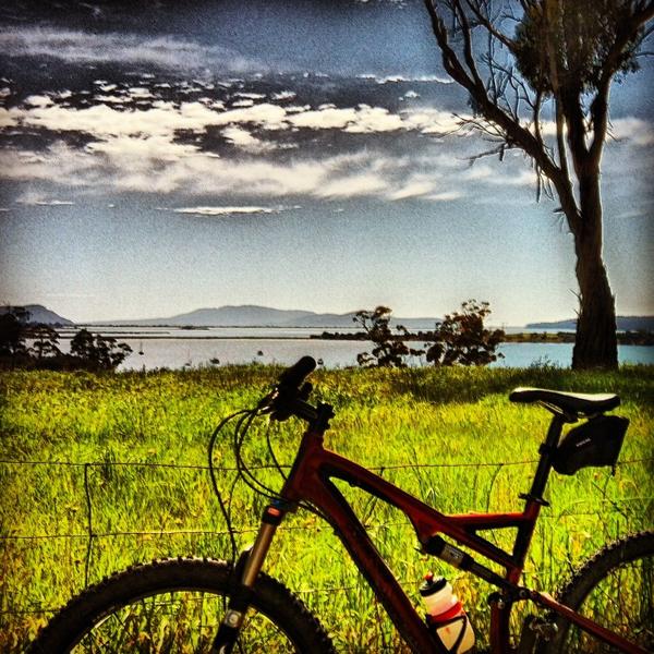 What a day! Perfect Tassie mtb riding weather <a href="/tasman/">tasman</a> peninsula.