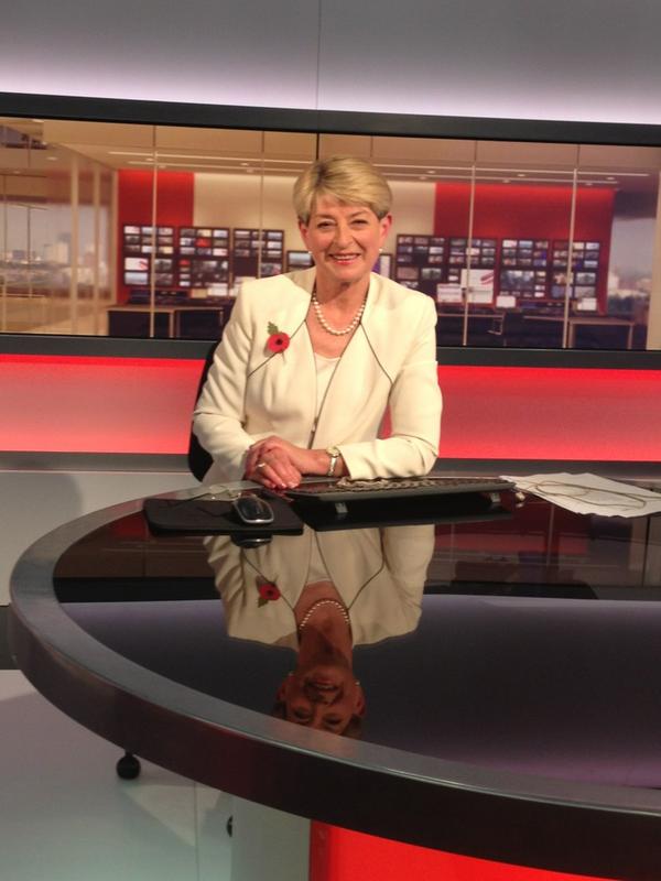 bbcmtd's tweet photo. Kay Alexander's final moments in the @bbcmtd studio before retiring after almost 40 years at the BBC #kayalexander http://t.co/Wvk3ul0G