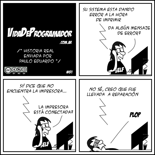 Programador_ES's tweet image. #51 El sistema no imprime