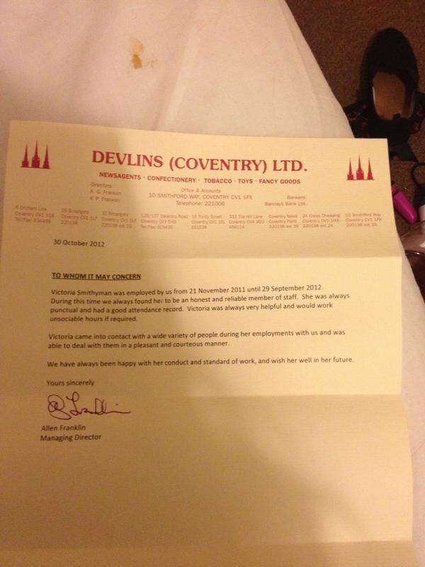 vickysmithyman's tweet image. reference from my last job #happy #hardworker #devlins 😃🍫🍭🍬