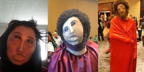 PedroFerriz's tweet photo. La famosa restauración del "Ecce Homo" se convierte en el disfraz de moda para Halloween http://t.co/oAkHxE5e http://t.co/GxyvQHC3