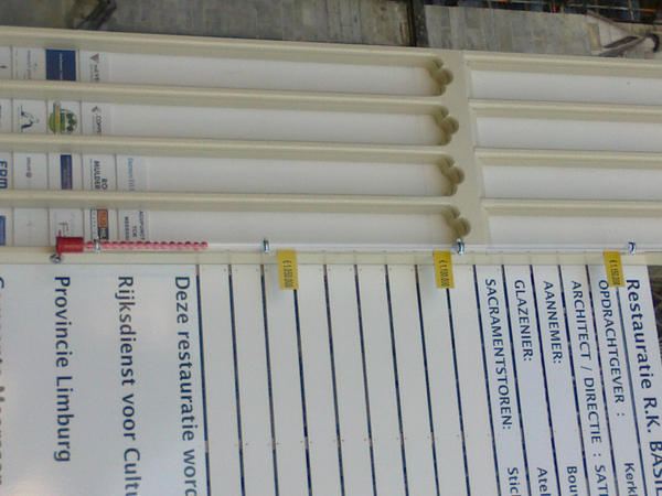BasiliekM's tweet photo. De #sponsor "thermometer" zit op zijn plek, de eerste  25.000 euro zijn binnen. http://t.co/1lsz2DDI