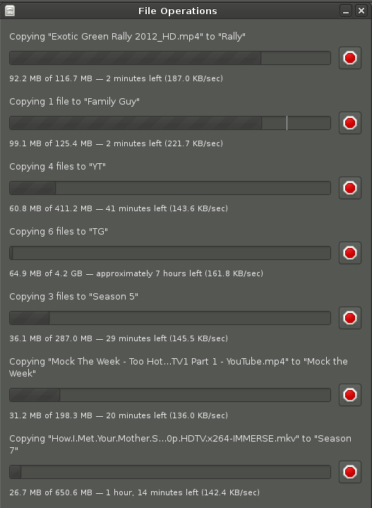 ThatPeterHayes's tweet image. Lots of file operations. And theres still more to go :) #WayTooManyVideos #ServerUse