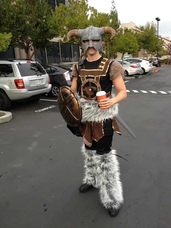 ShaneWatch's tweet image. spotted: @jackbuser gunning hard to win the SCEA Halloween costume contest