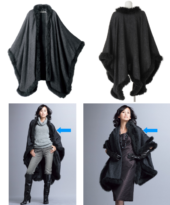 アリシアア アリシアアダムスアルパカ ポンチョ定価15万 リーニング