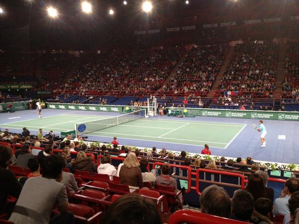 SbastienLustig's tweet image. Gasquet vs Anderson # parisbercy 2012 with Emily go richie !