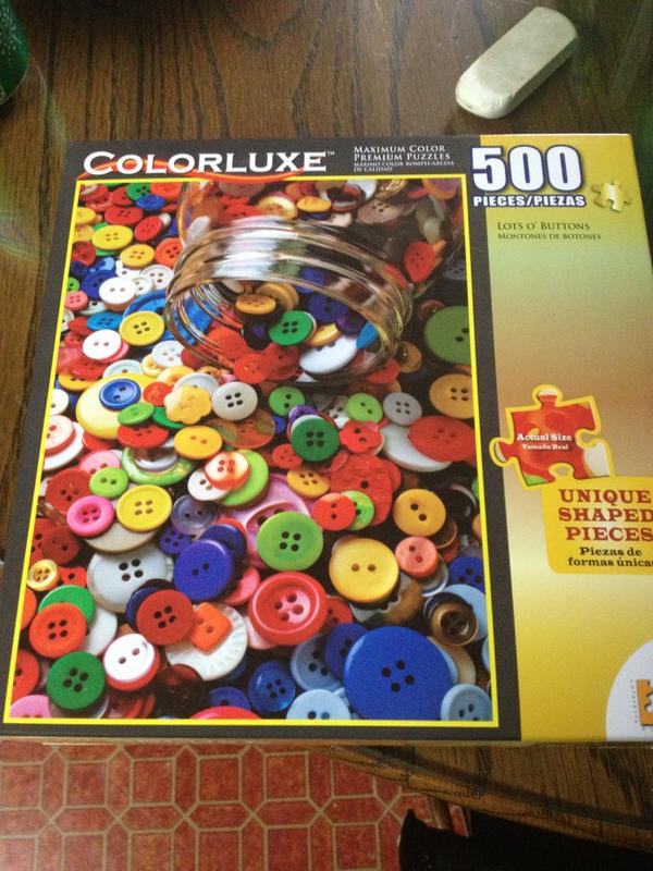 smitchell941's tweet image. Just bought a button puzzle to put together! I&apos;ve officially hit grandma status! #buttonobsession
