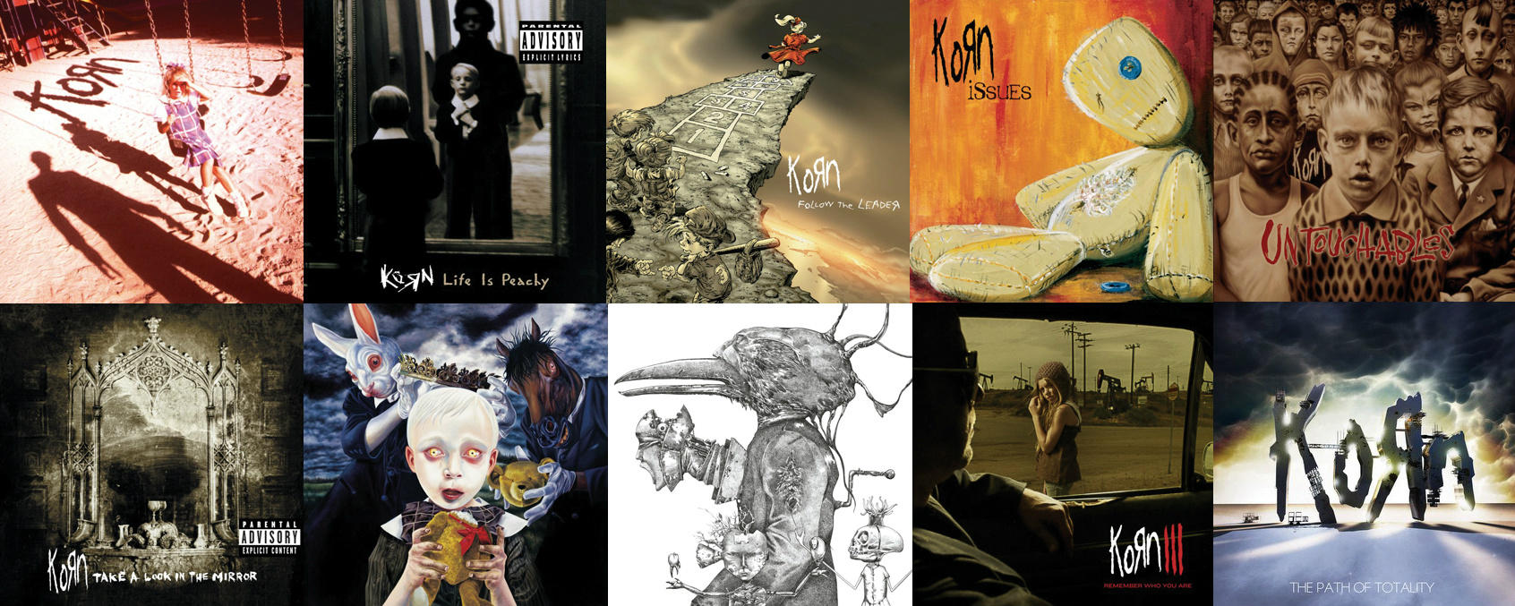 Korn Take A Look In The Mirror Album Cover