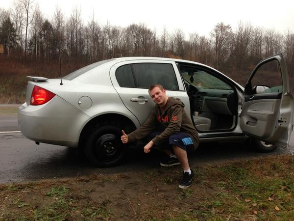 StLSteamrollers's tweet image. Swag lazure bville shuttle broke down.Fixed er up with a grin cuz you can&apos;t win without that grin #bainesville2013