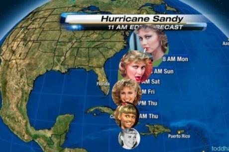Brooklynn70's tweet image. “@Slyquinn: Hurricane Sandy dancing her way to New York! http://t.co/Ysewz1aA” #3Has ;-D