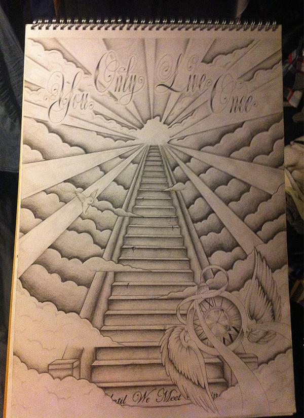7 Awesome Stairway To Heaven Tattoo Design Ideas  Tattoo Observer