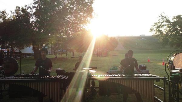 CedarParkPerc's tweet image. The front ensemble warming up for @PASPASIC #PASIC12!