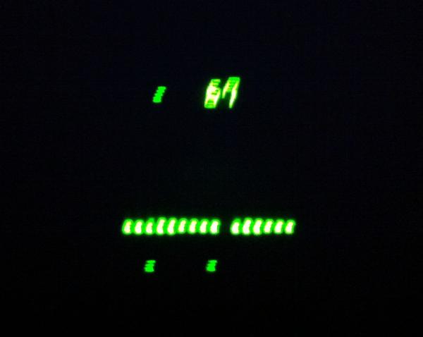 Pedaling produces light LEDs of the Stationary Bicycle