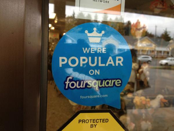 Thanks for the sticker @foursquare!! #4sqCling