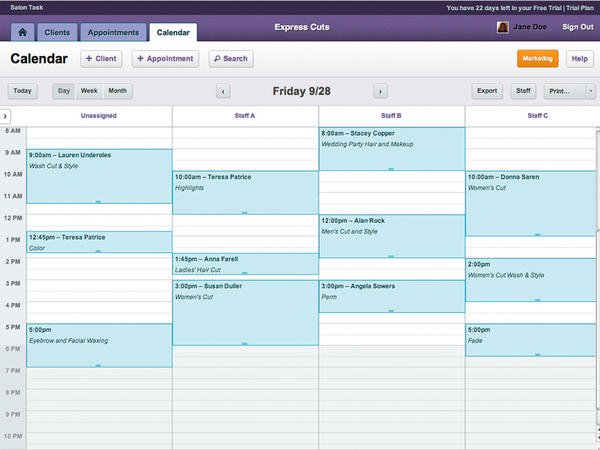 SalonTask's tweet image. Check out some screenshots of Salon Task! Find out more about Salon Task's software features at salontask.com !