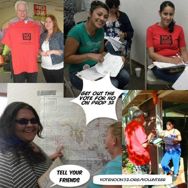 This is it: GOTV Weekend! Join us &amp; chat w/CA voters about voting NO on #Prop32! VoteNoOn32.org/Volunteer  #NoOn32 Pls RT!