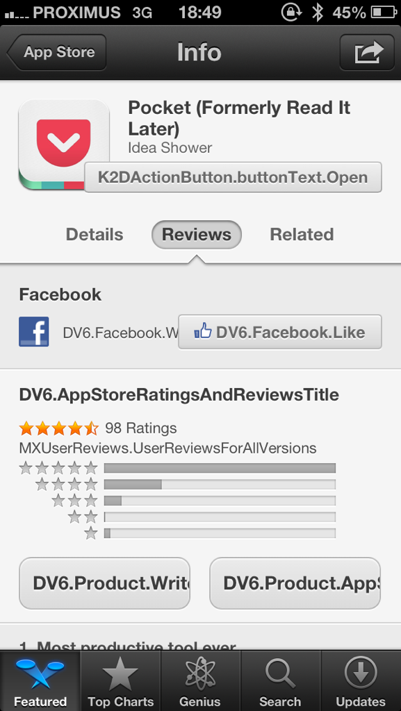 wouter88's tweet image. De App store bevat toch nog veel (tekst) bugs #iphive