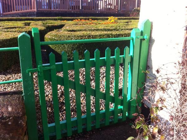 New gate made for the puzzle garden