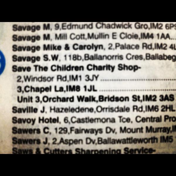 Only in the Isle of Man !