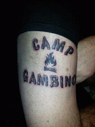 Art Lawless on Twitter New Childish Gambino Camp Tattoo DonaldGlover  httptcoipQDnZUT  Twitter