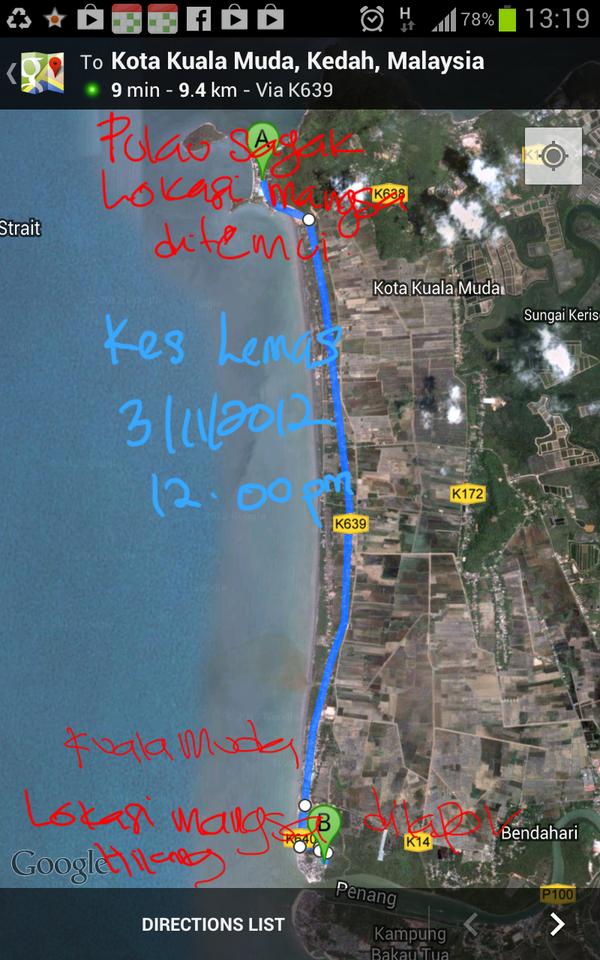 pdpaspu's tweet photo. @mdanuarjpampp @jpampenang  kes lemas yg diterima mangsa dijumpai di Pulau Sayak 9 km dari tempat lemas. http://t.co/DIgnksez